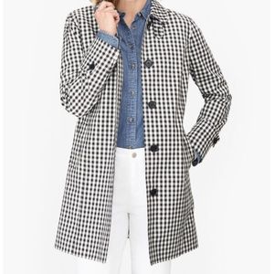 Talbot's Classic Black and White Gingham Light Jacket, Sz 6P, NWT